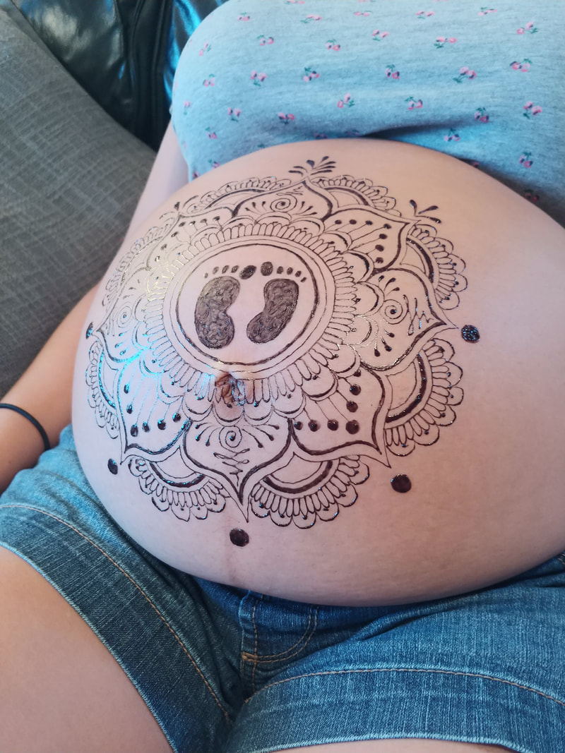 belly blessing for maternity event in Miami 