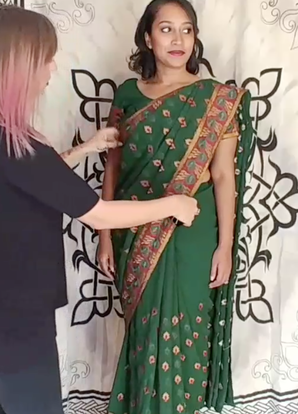 luxury saree draping services in south florida 